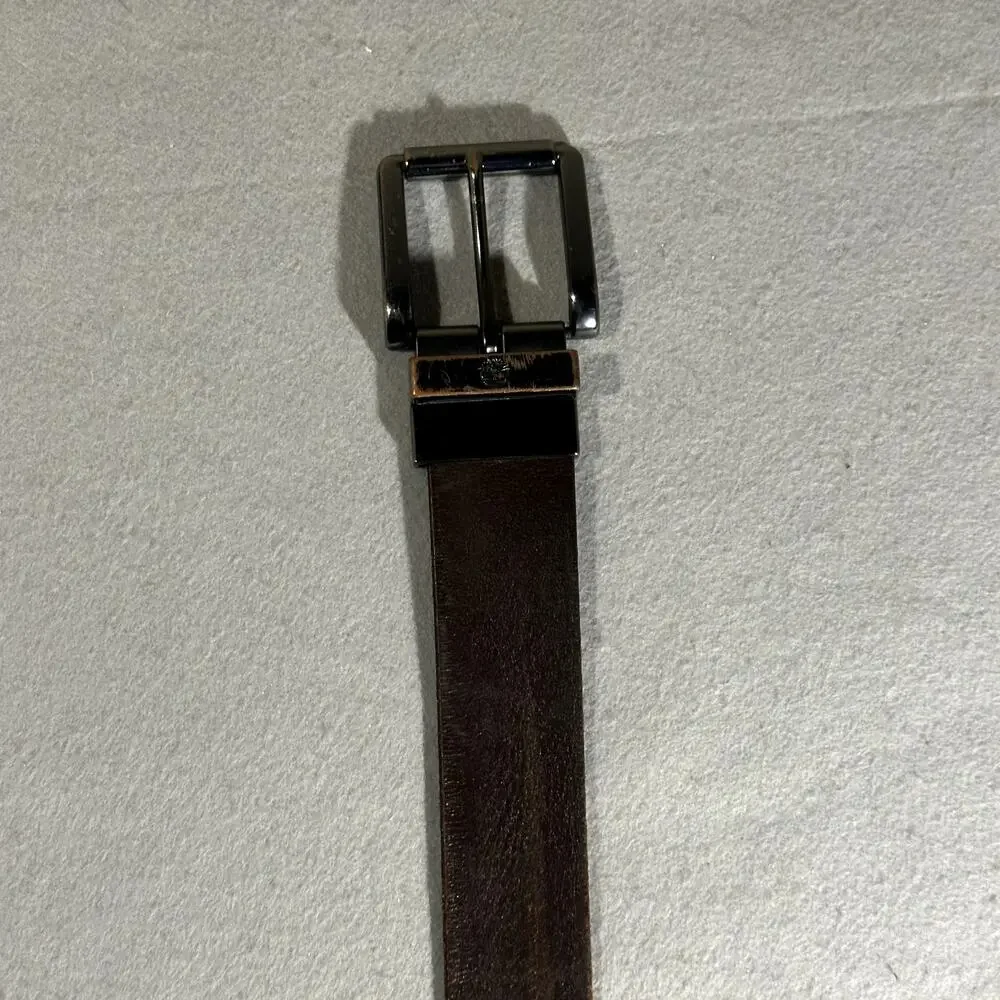 Timberland Reversible Leather Belt‎ Men's Large Brown Durable